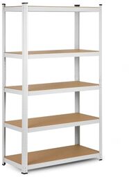 Regał metalowy, magazynowy, Humberg 4841, 75x30x150 cm, biały