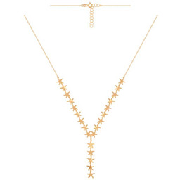 Złoty naszyjnik 585 KRAWATKA Z GWIAZDKAMI 2,00g