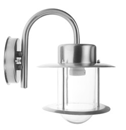 Kinkiet wygięty ogrodowy lampa zewnętrzna metalowa