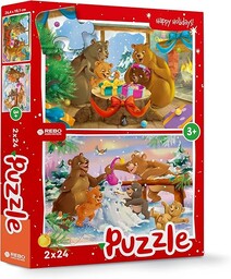 Rebo Productions wyrzynarka Christmas Bears junior 24/24 części