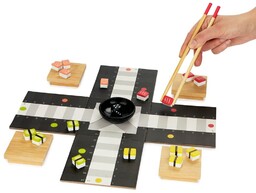 BALVI Gra planszowa ludo SUSHI drewniana chińczyk