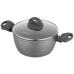 Garnek aluminiowy Lava stone z pokrywką 18 cm