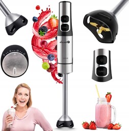 Blender ręczny 1200W koktajle smoothie mieszanie miksowanie rozdrabnianie