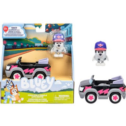 BLUEY Figurka Auto z Pizzą & Muffin BLU17672