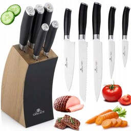 Gerlach Deco Black Zestaw 5 Noży W Bloku