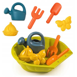 MINI PIASKOWNICA + AKCESORIA 2W1 MUSZELKA BASEN PIASKOWNICE