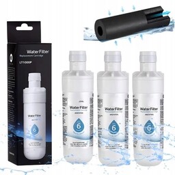 3x Filtr Wody Do Lodówki Lg LT1000P,ADQ747935, LMXS28626S,46-