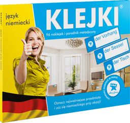 NAKLEJKI edukacyjne do nauki języka - niemiecki