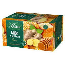 BiFix Herbata owocowa Miód z imbirem, 20x2g ->