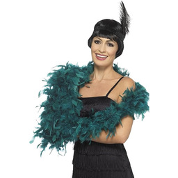 Deluxe Feather Boa Teal 180cm 80g