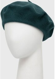 Kangol beret wełniany kolor zielony wełniany 3388BC.PN317-PN317