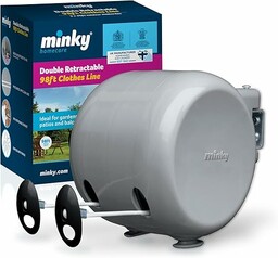 Minky Wysuwana linka do suszenia prania na zewnątrz,