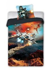 Faro Pościel bawełniana 140x200 Gamer 019 młodzieżowa statek