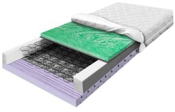 Materac 120x200 sprężynowy masujący Verde i pianką masującą