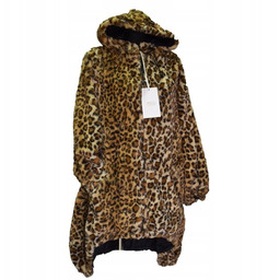 Płaszcz Damski Pantera Dwustronny Miś Rozmiar Uniwersalny (L-3XL)