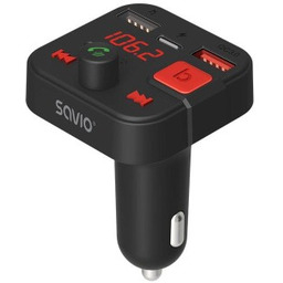 Savio TR-15 TRANSMITER FM Z WYŚWIETLACZEM, BLUETOOTH