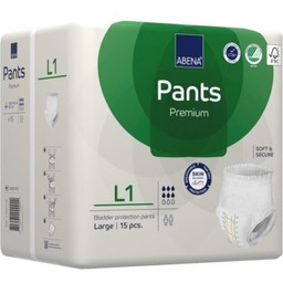 Abena, Majtki chłonne, PANTS L1, 15szt.