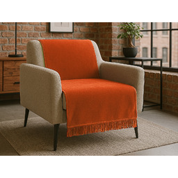 Koc Moca Design na fotel Orange