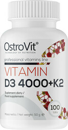 OstroVit Vitamin D3 4000 + K2, 100 tabletek