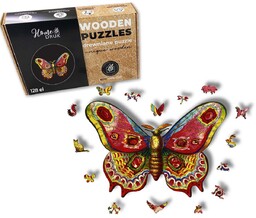 Puzzle Drewniane dla dzieci i dorosłych Motyl 3
