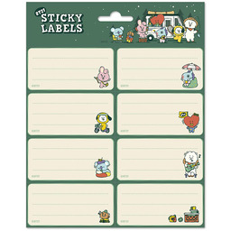 Zestaw 16 naklejek na zeszyty