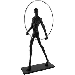 Lampa podłogowa czarno-biała metalowa 214cm AZ4984 z serii