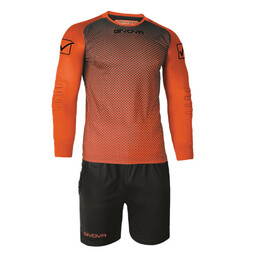 Givova Komplet bramkarski Kit Manchester pomarańczowo-czarny KITP008 0110