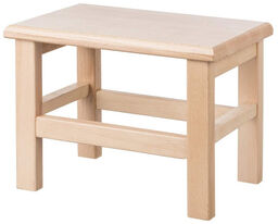 ČistéDřevo Drewniany kwadratowy stołek