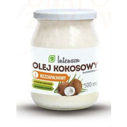 Olej Kokosowy Rafinowany, Bezzapachowy, Intenson, 500g