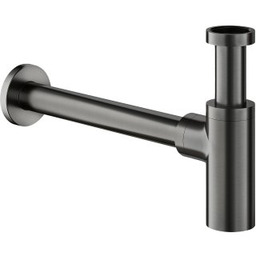 OMNIRES Syfon umywalkowy ozdobny grafit szczotkowany A186GR