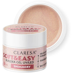 CLARESA Soft&Easy Builder Gel UV/LED żel budujący Shimmery