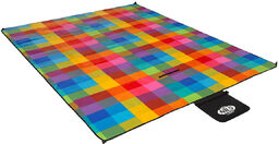 UŻY KOC PIKNIKOWY PLAŻOWY W KRATKĘ XXL 250x200cm