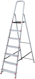 Składane schodki aluminiowe, 1x7 stopnie