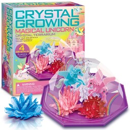 4M 403928 Crystal Growing Unicorn Land Terrarium, Mixed