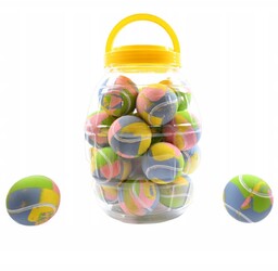 Duża Piłeczka Kauczukowa Skacząca Piłka 6CM Zestaw 24SZT