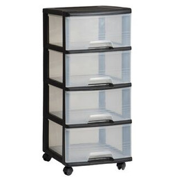 Regał 4 x 20 l czarny