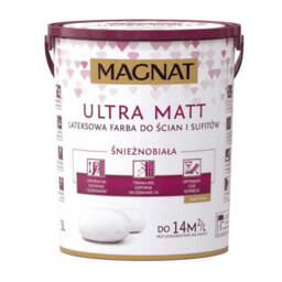 MAGNAT Ultra Matt Farba lateksowa biała 5L