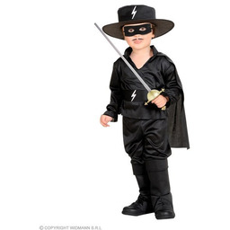 Strój Zorro czarny, rozmiar 104