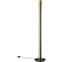 Lampa podłogowa z ściemniaczem do salonu czarno złota