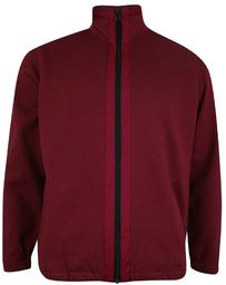 Sweter Męski, Bordowy, Ciemny Czerwony, Bluza, Zapinana
