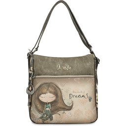 Anekke Szara Elegancka Torebka z Funkcją Plecaka Seria