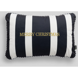 Poszewka na poduszkę Black & White Noel 60x40