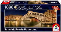 Puzzle 1000 PQ panorama Most Rialto Wenecja M.