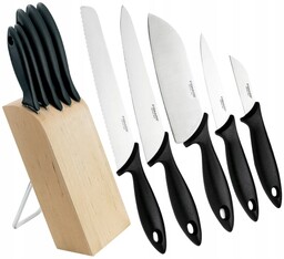 Fiskars Zestaw Komplet 5 Noży w Bloku Essential