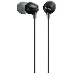 Sony MDR-EX15 słuchawki douszne, czarne