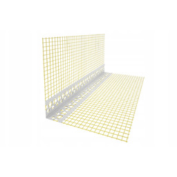 Narożnik Aluminiowy Z Siatką 7x7 perforowany 2,5 mb