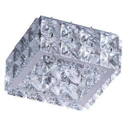 Azzardo Sypialniana lampa podtynkowa Ester AZ4413 kwadratowa crystal