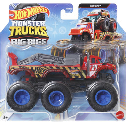 Hot Wheels, Monster Trucks 6-kołowa ciężarówka 1:64 The