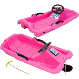 Enero SANKI PLASTIKOWE Z HAMULCEM I KIEROWNICĄ ADAŚ