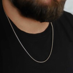 Łańcuszek męski srebrny splot belcher 3mm stal chirurgiczna